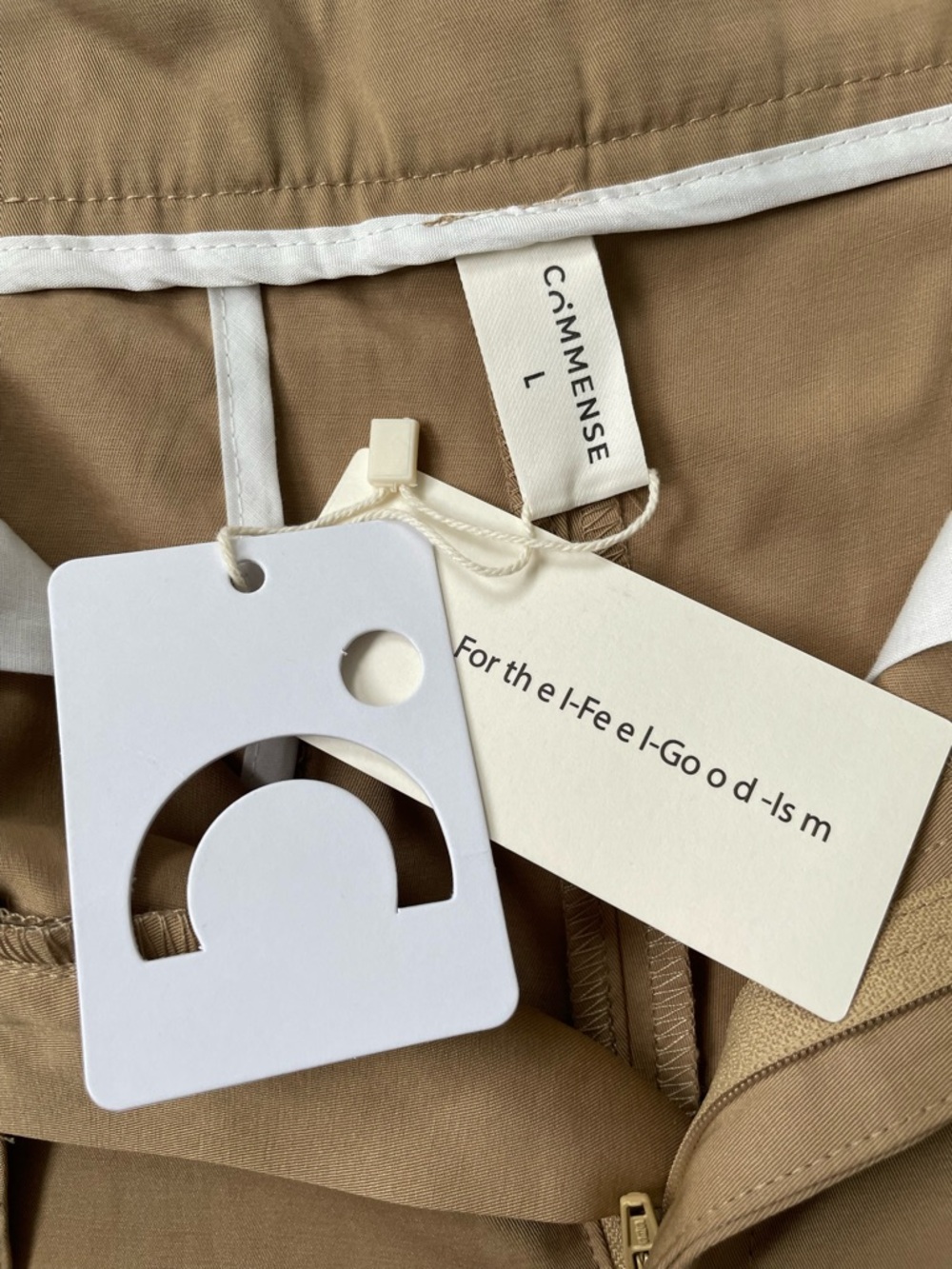 High-Waist Wide Leg Pants in Khaki - Picture 8 of 14